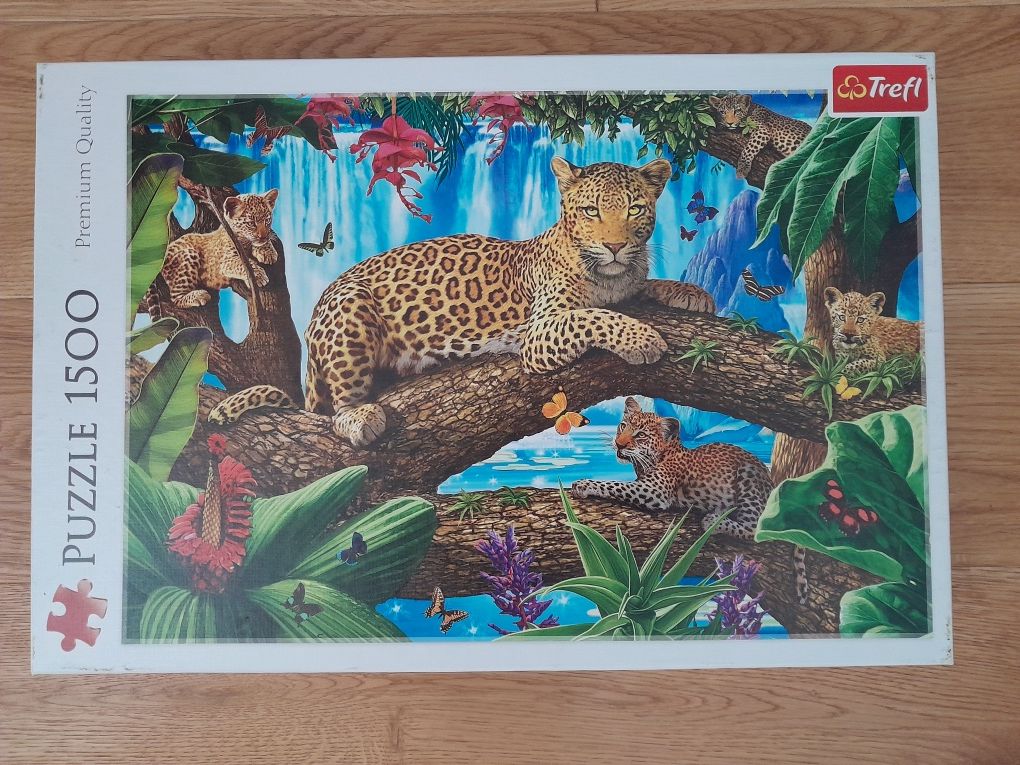 Puzzle trefl 1000 elementów 1500 tygrys pieski