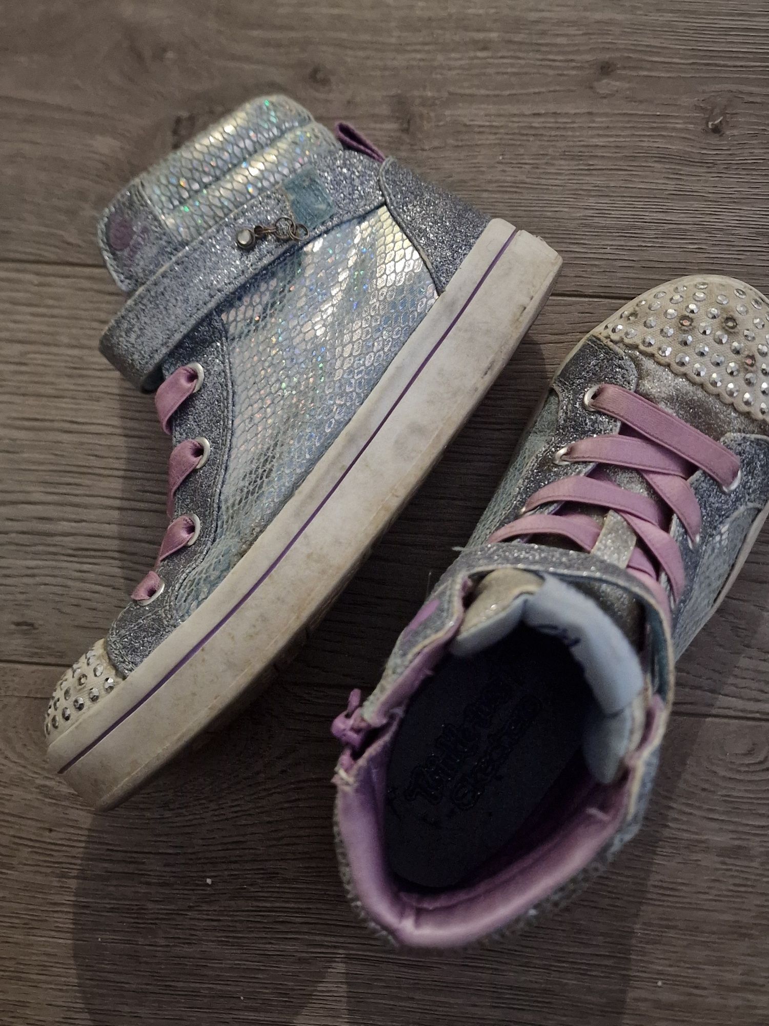 Ténis bota menina skechers