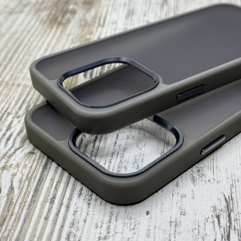 Чехол ударостойкий Matt Bezel на iPhone 15 Pro/ 15 Pro Max