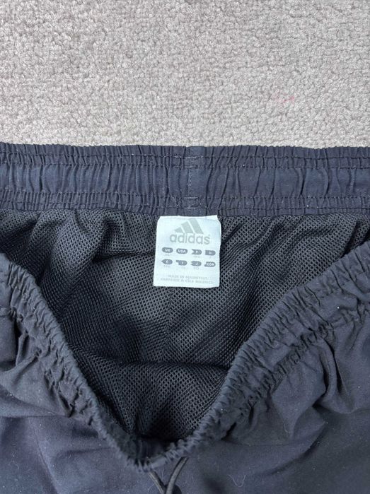 Spodnie Dresy Adidas M Czarne Szerokie Ściągacze Vintage Logo