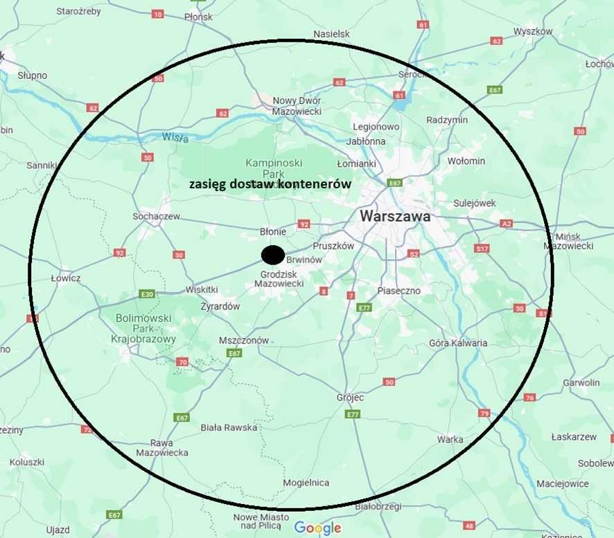 Wynajem Kontenery biurowe Nowe 17m2 całoroczne KLIMA Warszawa, okolice