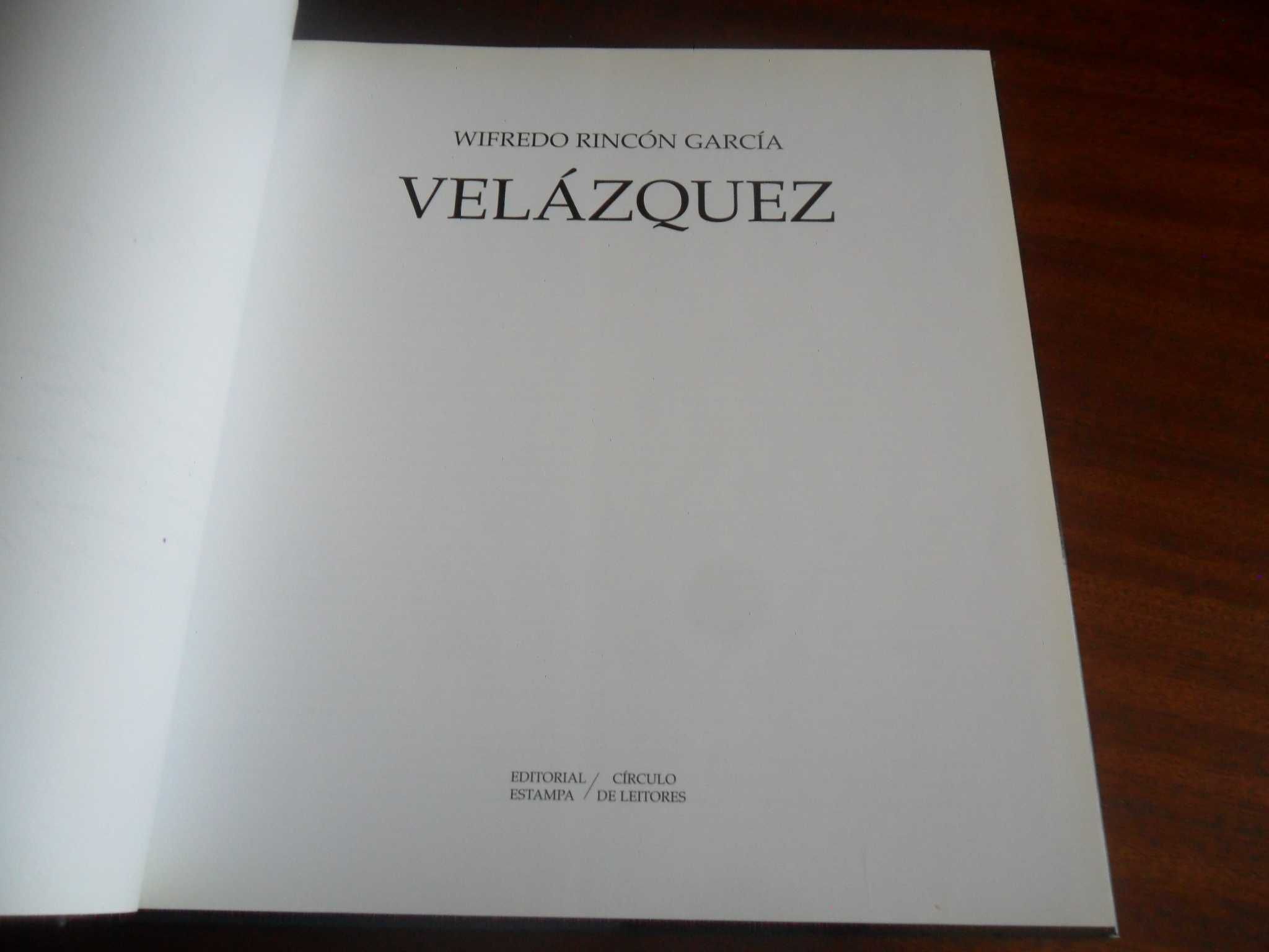 "Velázquez" de Wilfredo Rincón García - 1ª Edição de 2000