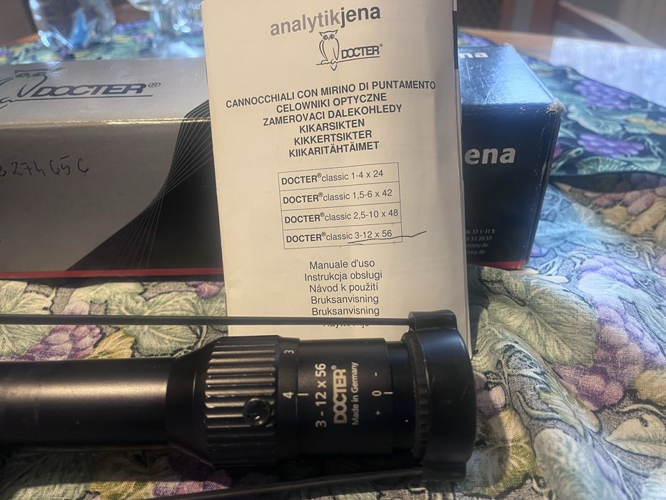 Luneta celownicza  do broni mysliwskiej DOCTER CLASSIC 3-12x56/R 4LP