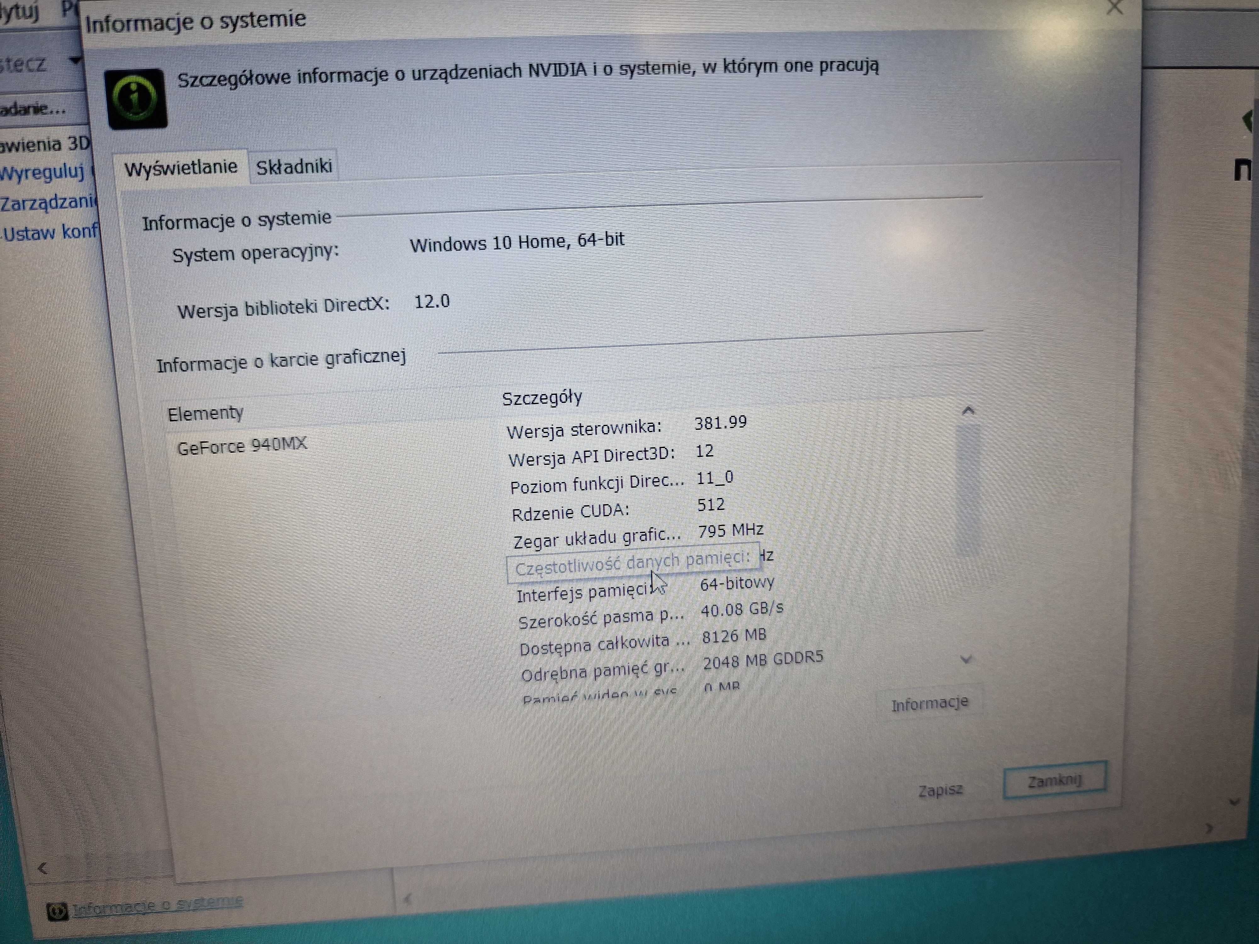 Acer Aspire F15/ i5-7200U/ 12GB/ 240GB SSD/ 940MX 2GB/ 15.6"/ W10 Home