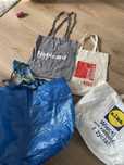 Zestaw 4 toreb shopper na zakupy Ikea Franke Lidl
