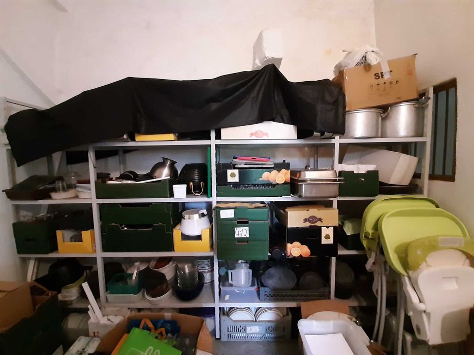 Loiças, panelas, copos e utensílios p/ restauração, cafés ou similares