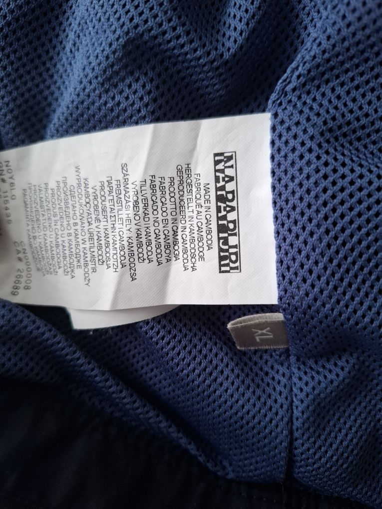 Kurtka męska wiatrówka napapijri rozmiar XL jak nowa
