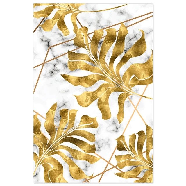 Impressão em tela - Folhas nórdicas