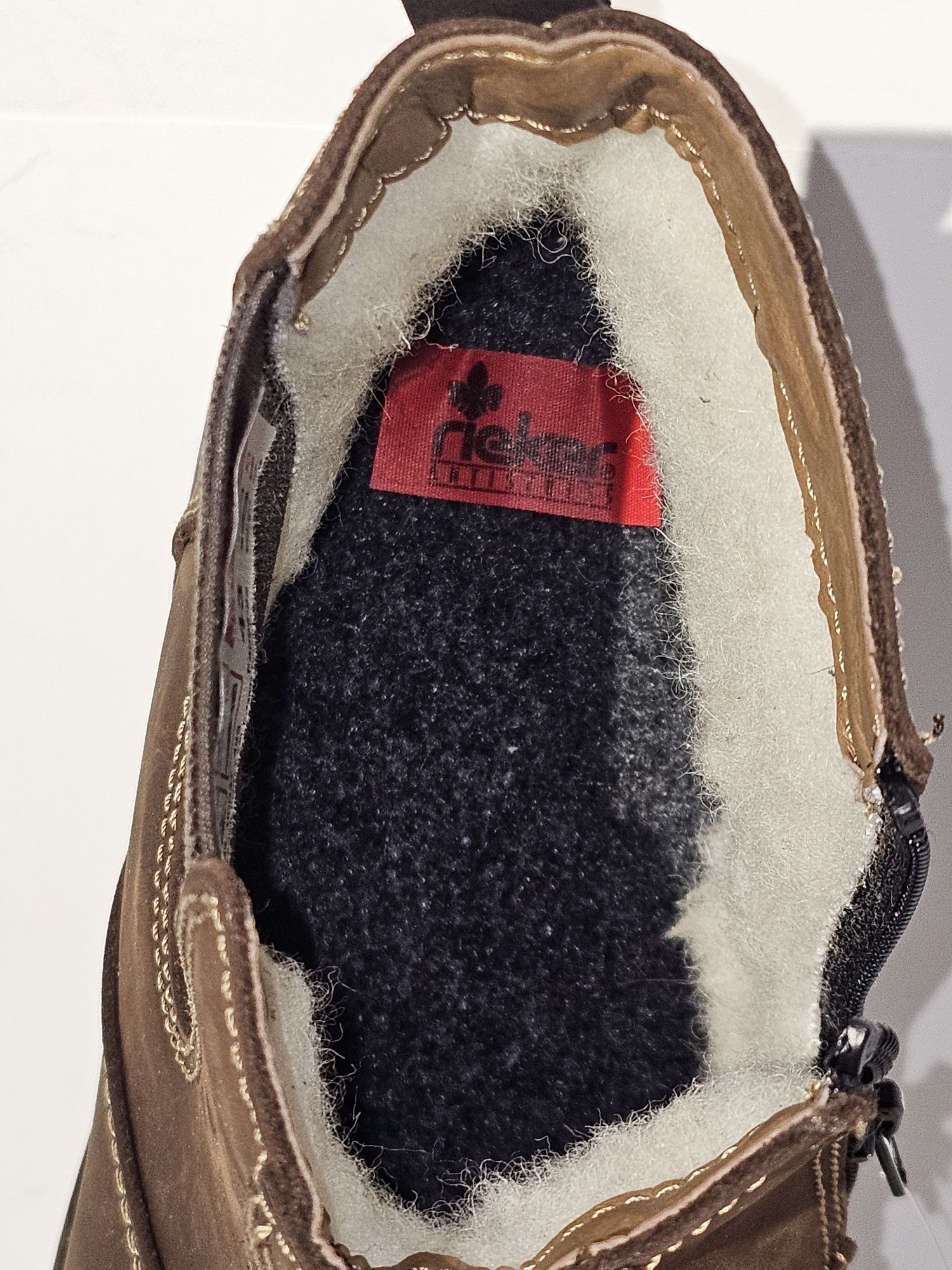 Śniegowce męskie nowe Rieker modny kolor brąz w rozmiarze 43