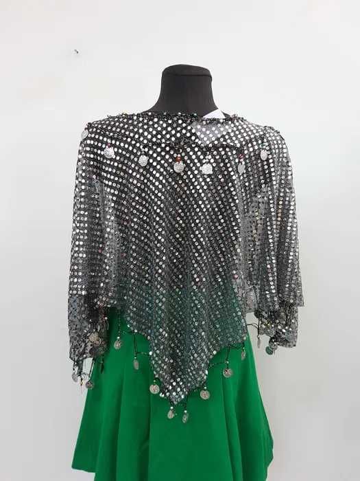 Narzutka bluzka z cekinami taniec brzucha arabska. S008