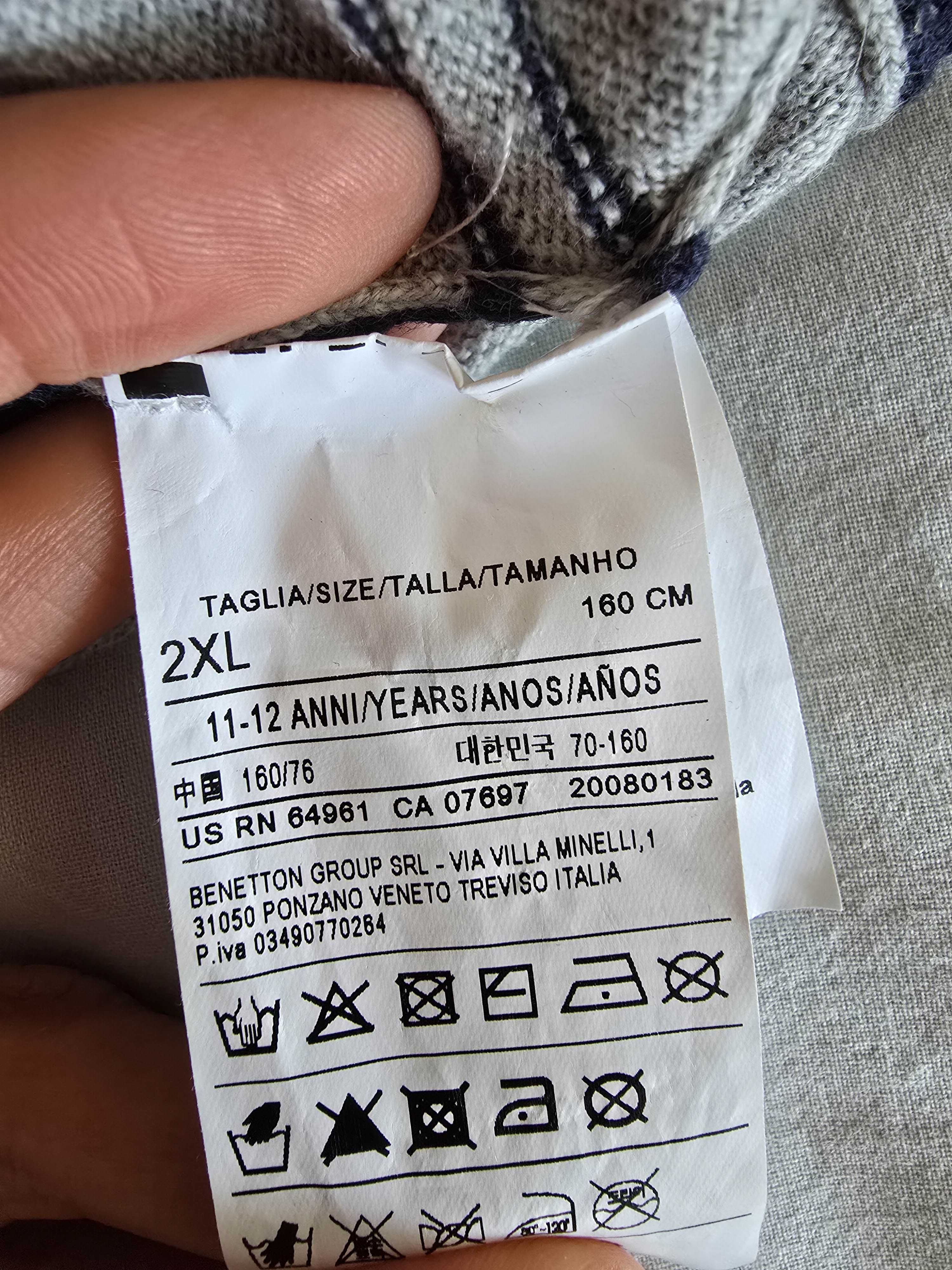 Camisola Benetton | 11-12 anos | Excelente estado