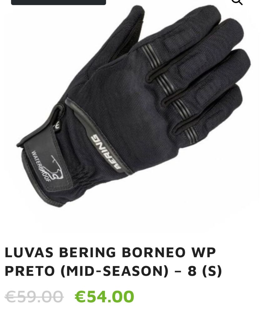 Luvas Moto Bering Criança