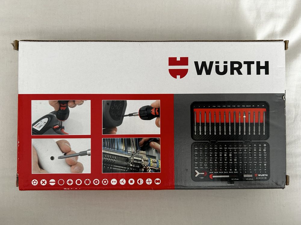 Wurth zestaw bitów 105 el. Nowe !!!