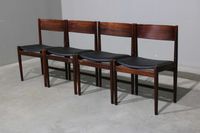 Conjunto de Cadeiras Arne Vodder em pau santo e couro | Danish Design