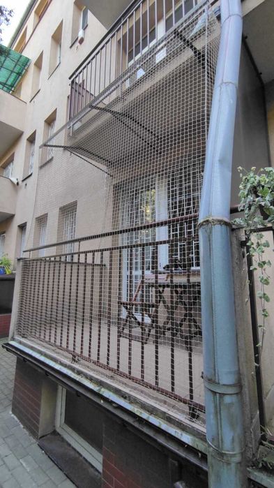Ochronna Siatka balkonowa, Siatka na balkon dla kota + montaż