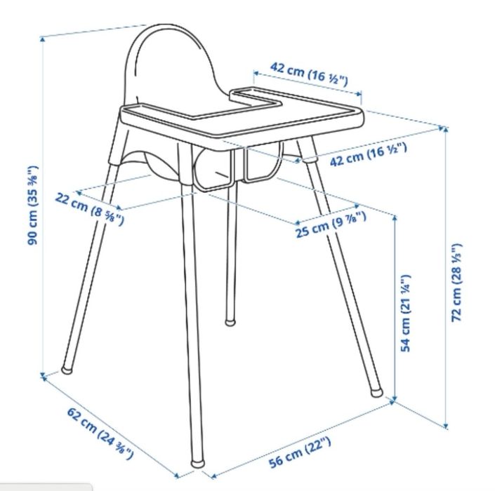 Стільчик для годування дитячий ANTILOP IKEA