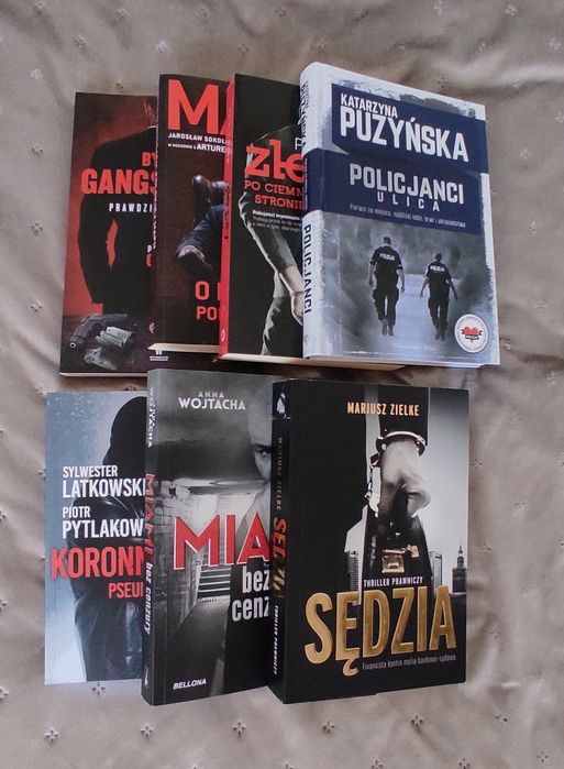 Zestaw 7 książek Masa Miami Policjanci Grek