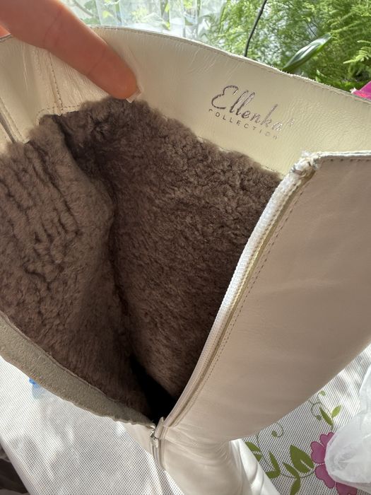 Сапоги білі зимові чоботи