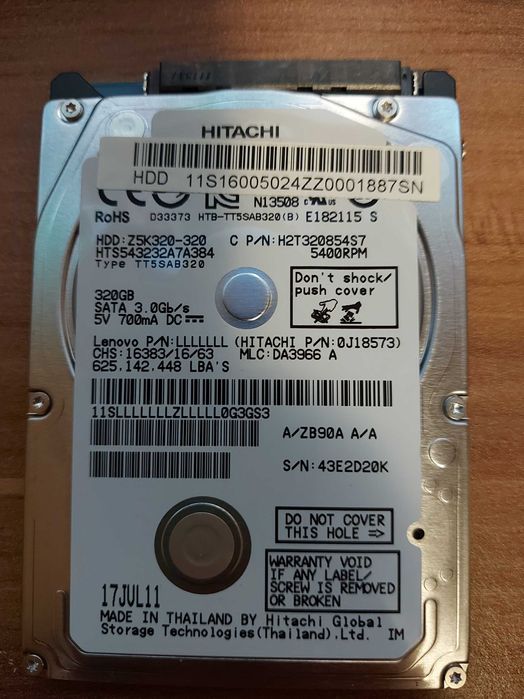 Продам HDD 2,5" для ноутбука