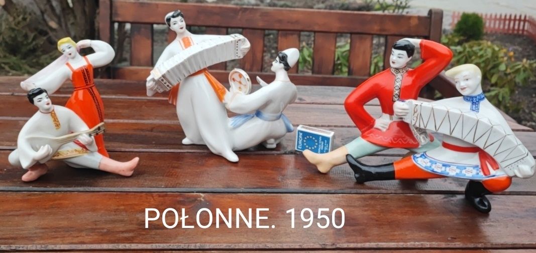 Vintage Porcelanowa FIGURKA Statuetka POŁONNE " Taniec"