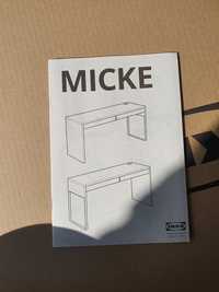 Ikea biurko micke biale