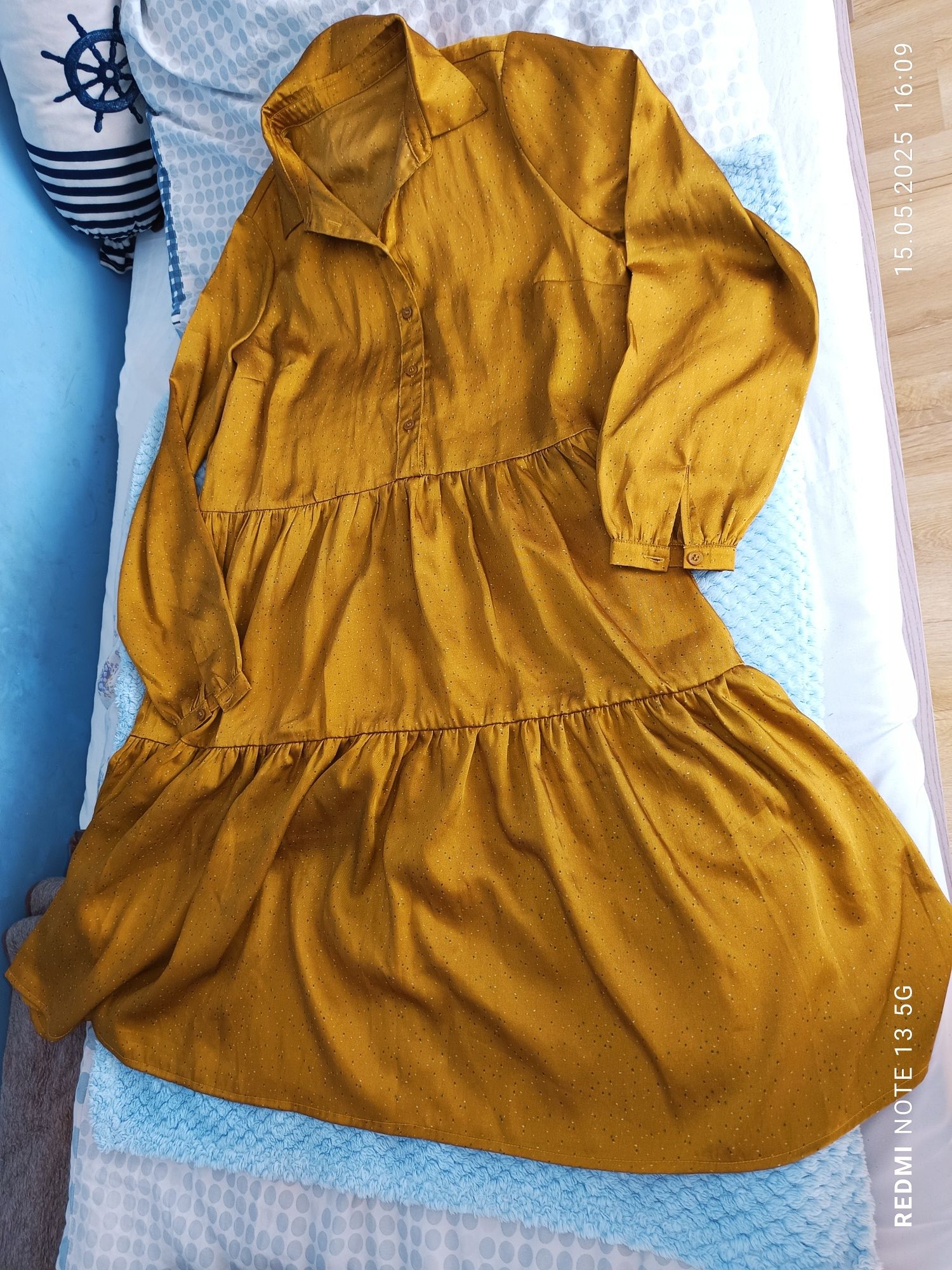 Sukienka Liberte essencjal Judith Dress M, musztardowa, jak nowa