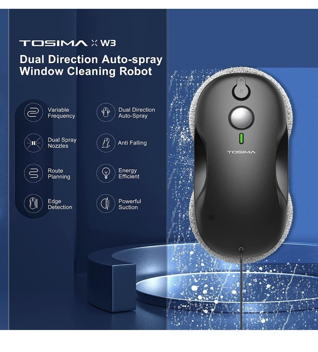 Tosima W3 robot do mycia okien, dwukierunkowy