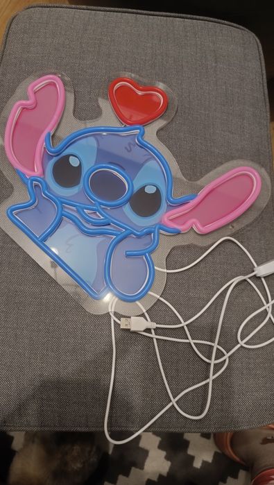 LED Neon Stitch z serduszkiem DISNEY