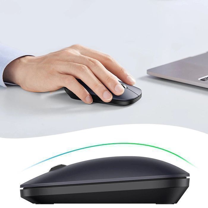 Ugreen poręczna myszka bezprzewodowa USB zielony