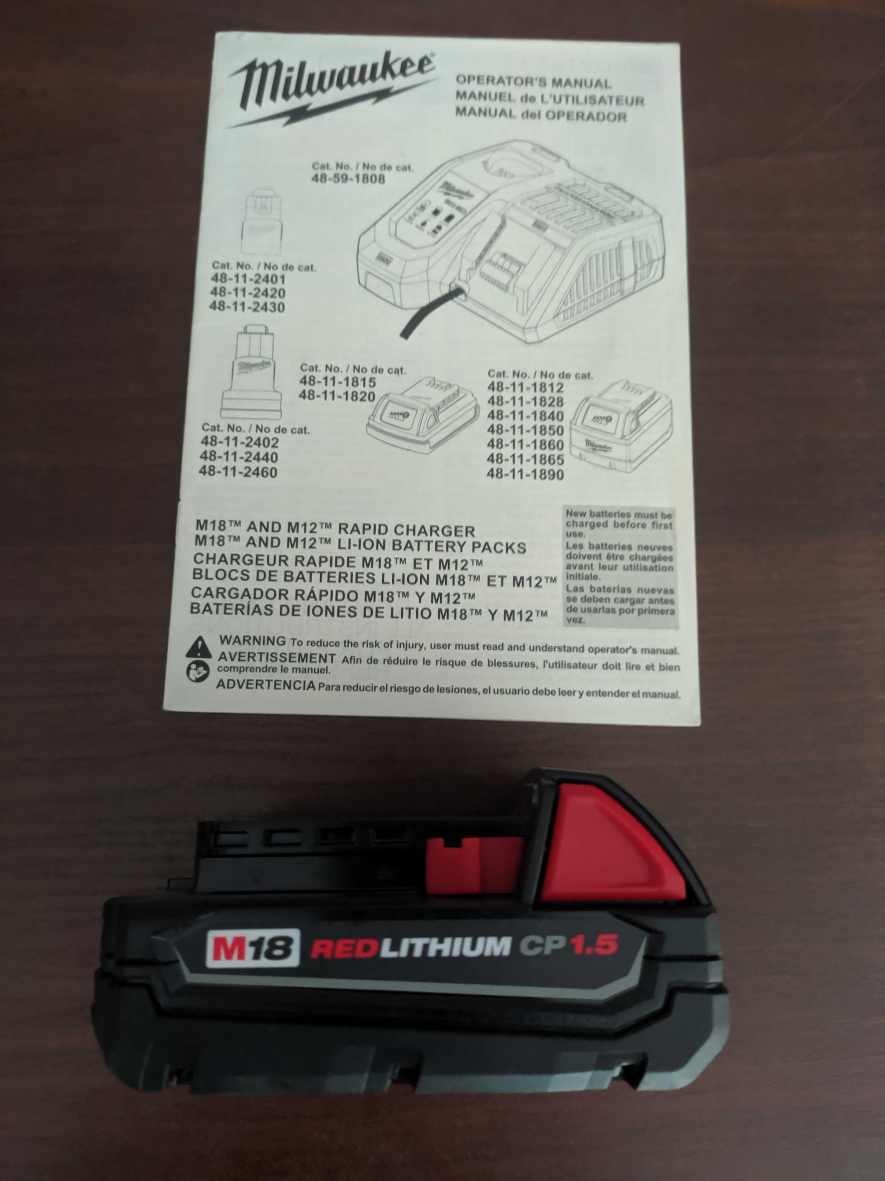 Батарея Milwaukee M18 1,5Ah RedLithium