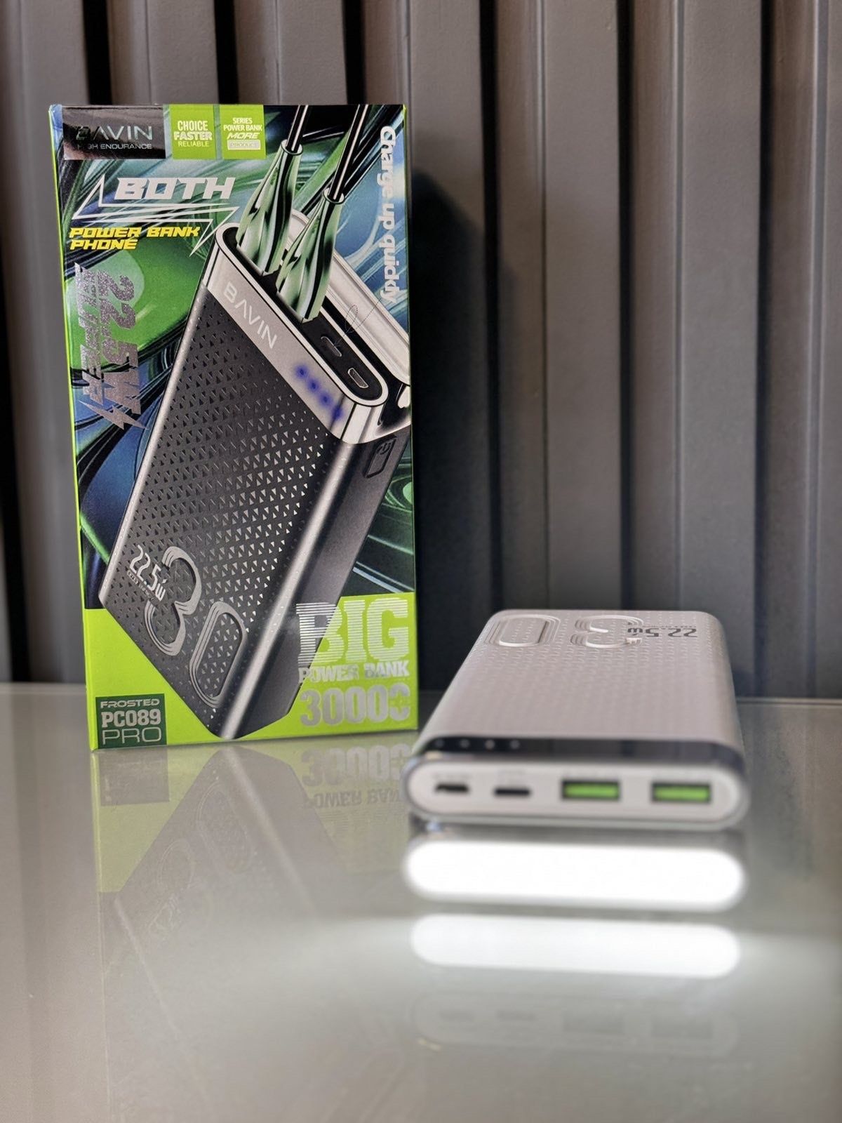 Повер Банк Bavin PC089 PRO 30000mAh 22.5wQC+PD20w(Power Bank 22.5ват)