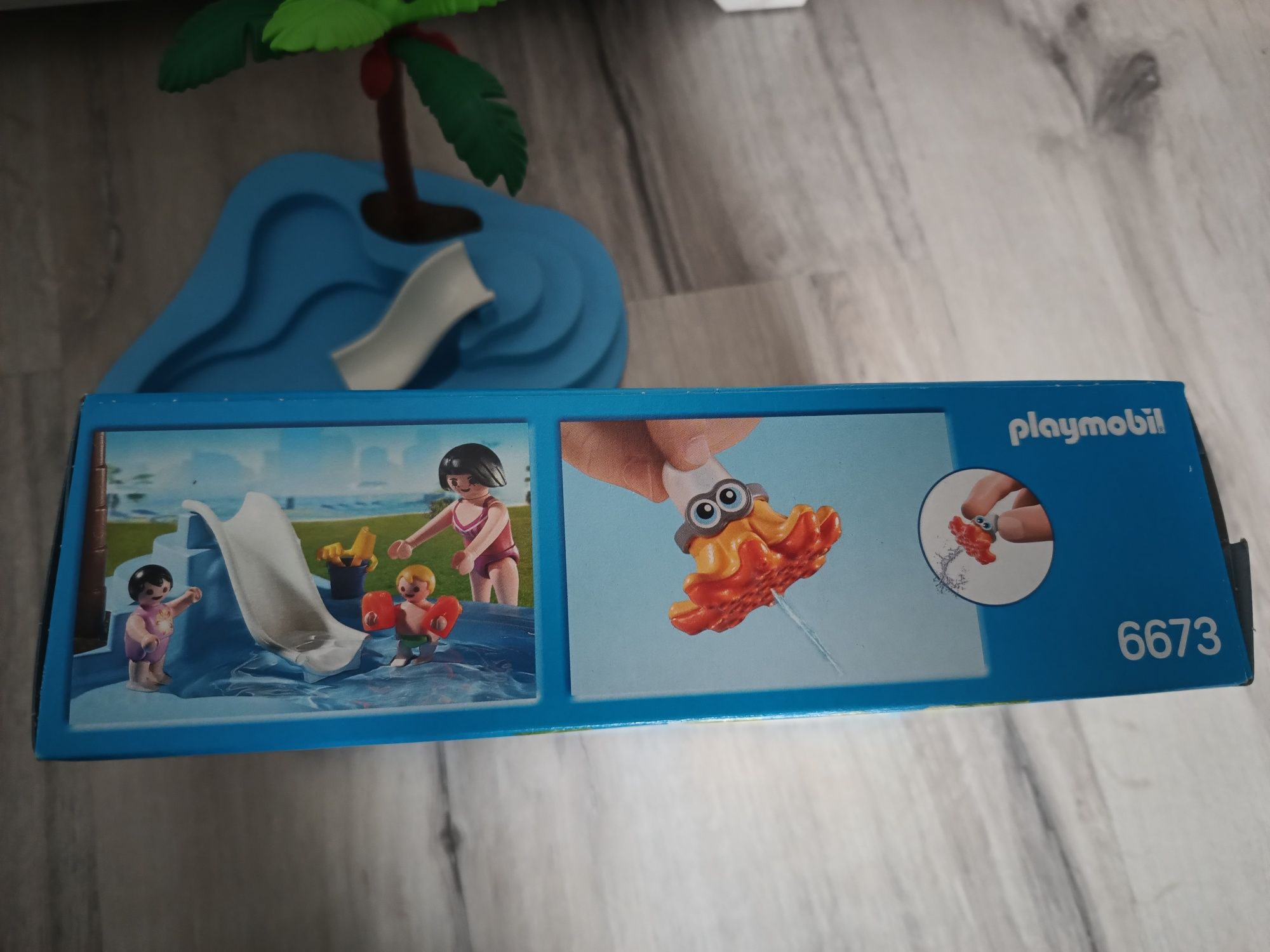 Playmobil niemowlak zestaw basen ze zjeżdżalnią 6673 kompletny