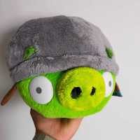 Peluche porco verde com capacete Angry Birds