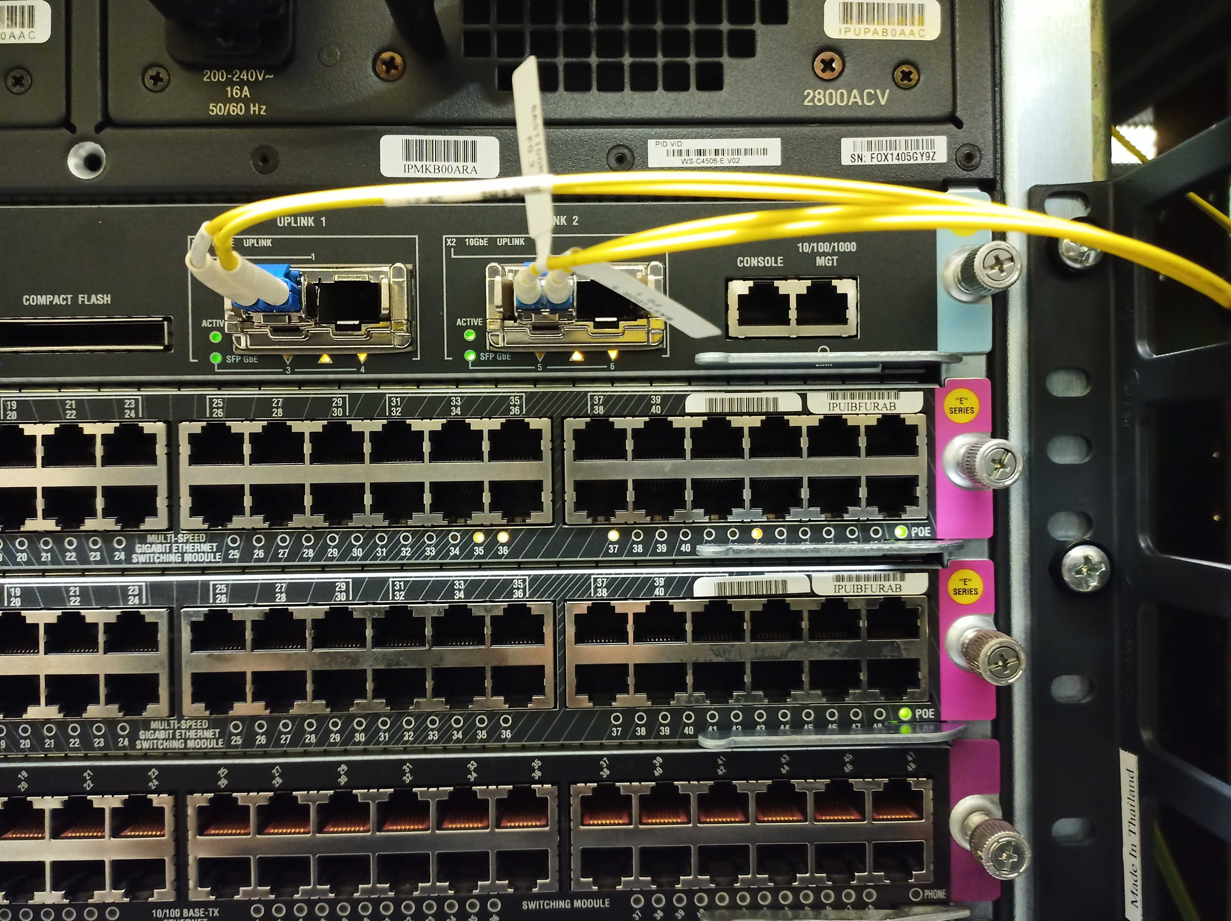 Switch CISCO Catalyst 4506-E