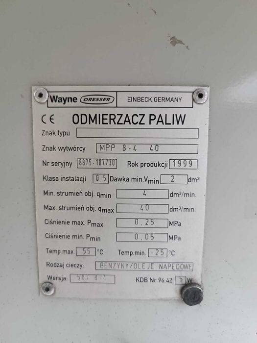 *Dystrybutor paliwa , odmierzacz paliw ciekłych Wayne Dresser, 8 wężów