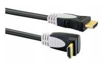 Kabel HDMI 4K 3D Schwaiger High Speed 1,5m GOLD wtyk kątowy