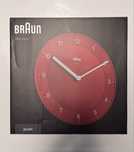 Zegar ścienny BRAUN Classic 20 cm CZERWONY BC06R