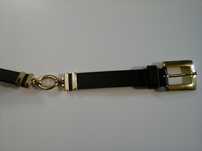 Cinto castanho com dourado para senhora (novo)