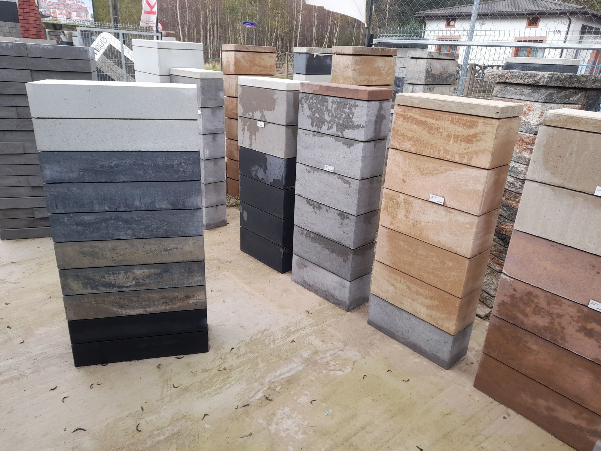Ogrodzenia bloczek biały,marago, gładki,pustak,ogrodzenie 50x20