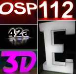 Litery 3D podświetlane LED  reklama świecąca  pleksi