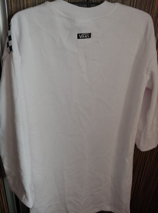 VANS nowa sukienka biała Chrome Oversize XS S