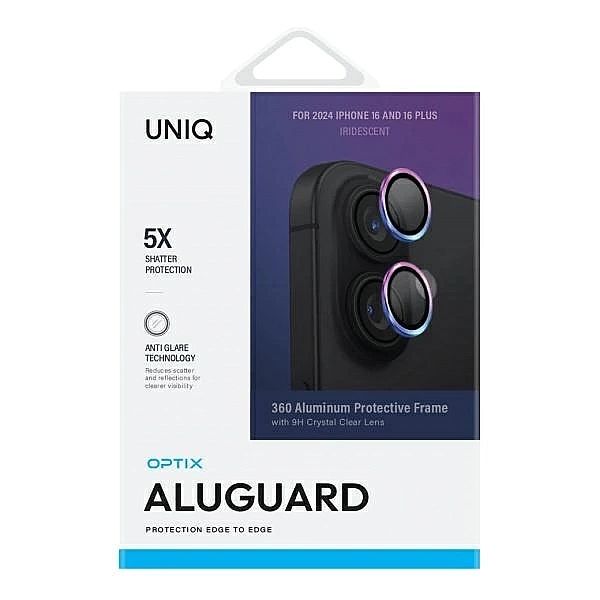Szkło na aparat UNIQ Optix Aluminium Camera Lens Protector z aplikator