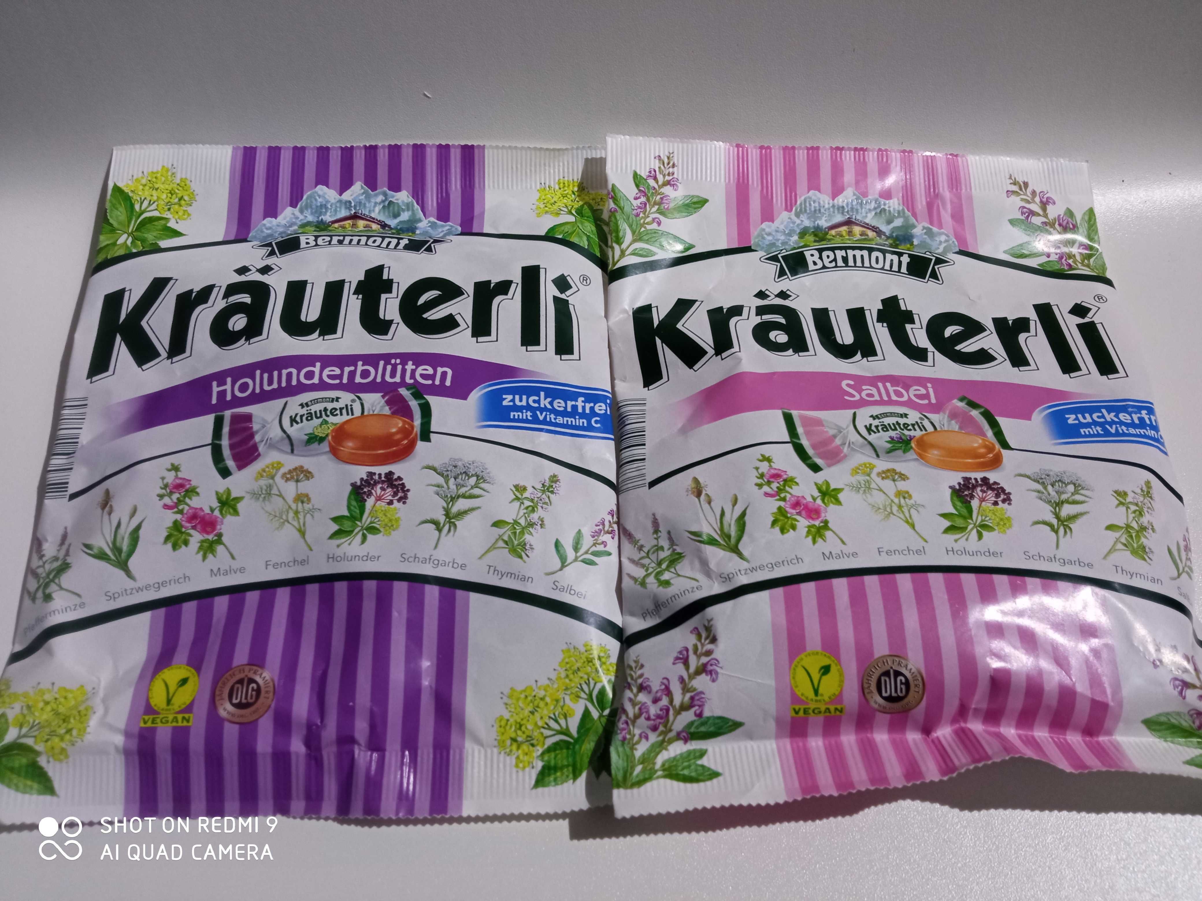 Cukierki Krauterli cukierki ziołowe na gardło 34 szt 125 g