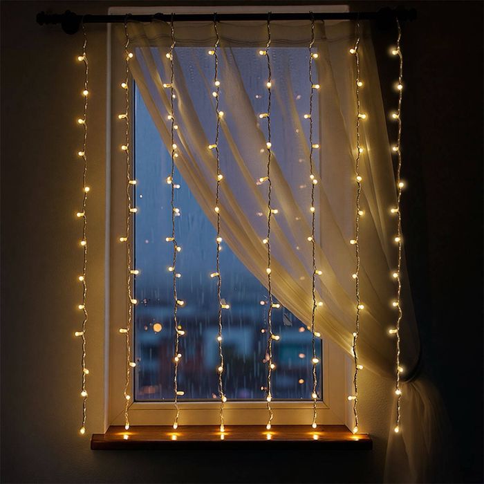 Новорічна гірлянда штора 2х2 Led