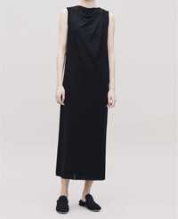 Длинное платье Cos черное платье свободного кроя макси святкова сукня