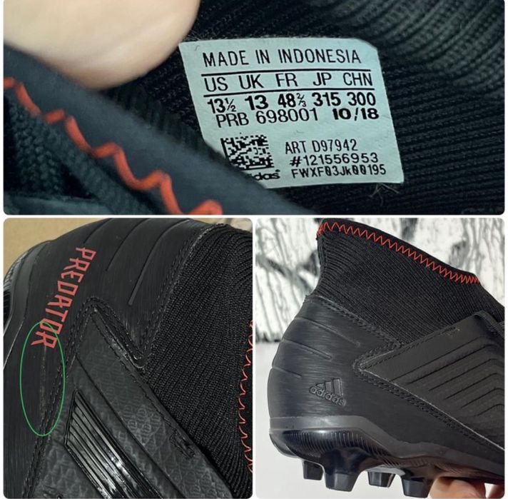 Adidas predator 19.3, оригінал, футбольні, бутси, шиповки