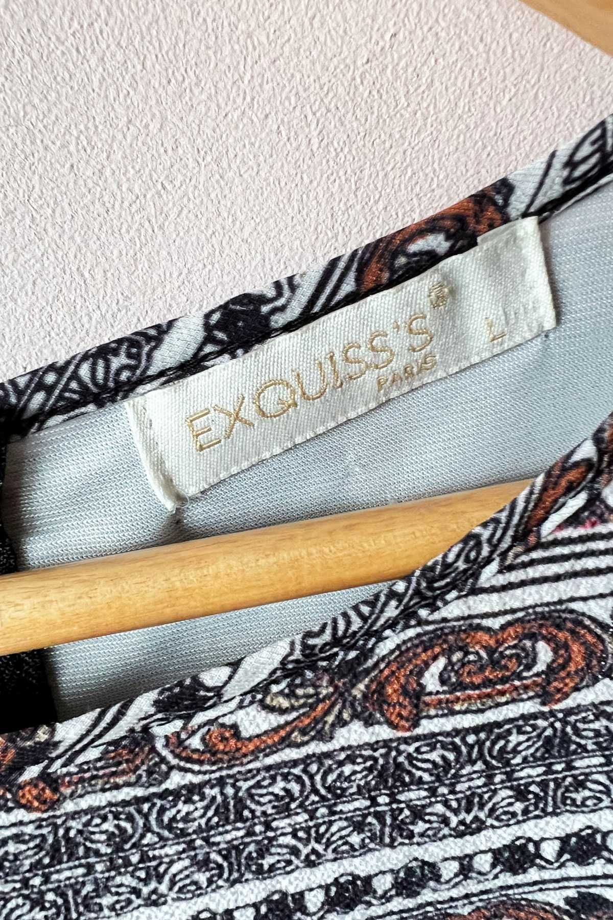 Exquiss's prosta sukienka w orientalne wzory etno boho rozm. L 40