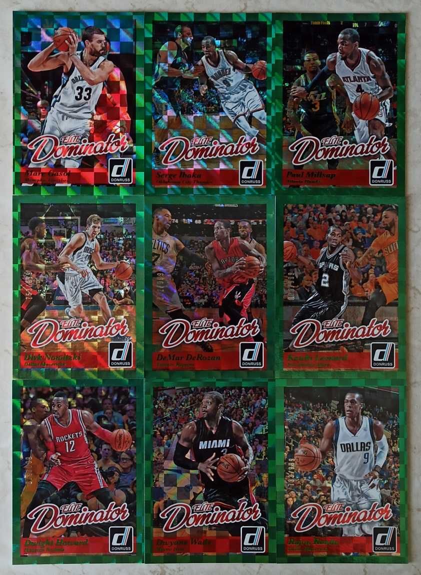 Panini Donruss 2014-15 Elite Dominator Kompletny Set 50 Kart NBA /999