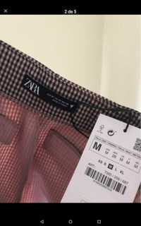 Calções da Zara com etiqueta
