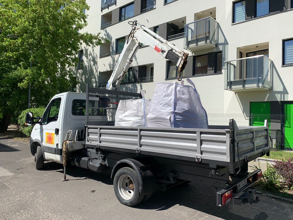 Wywóz gruzu i śmieci, worki, big bag, kontenery